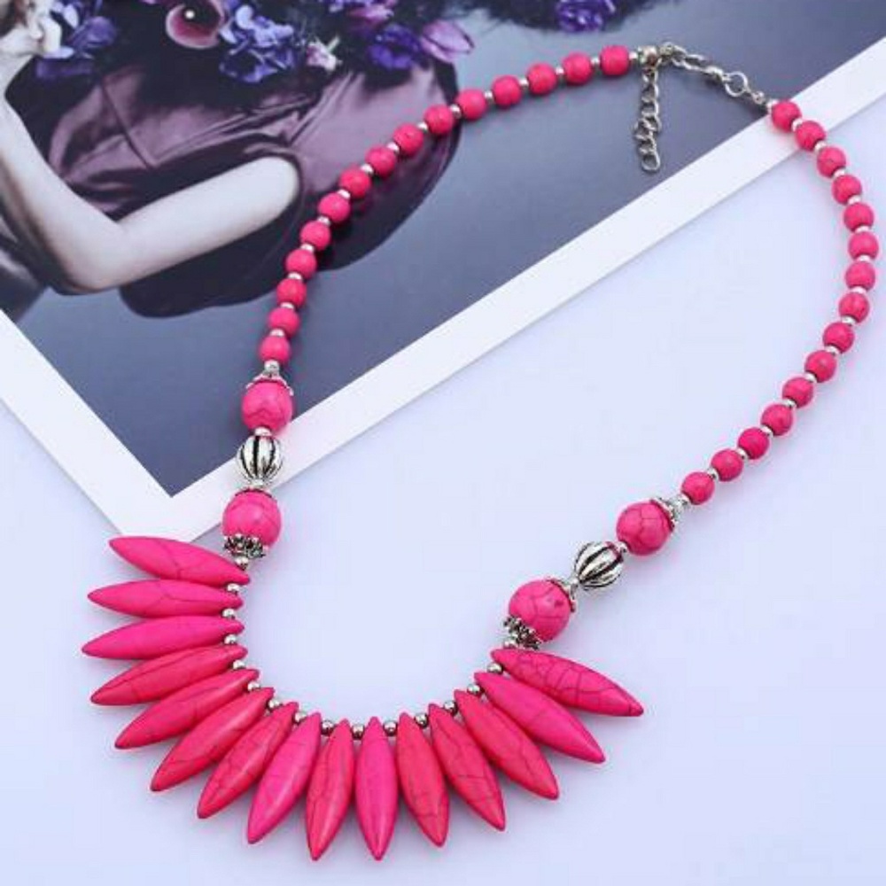Fashion Necklace Pink